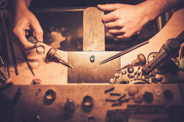 Diamant de laboratoire, polissage en atelier