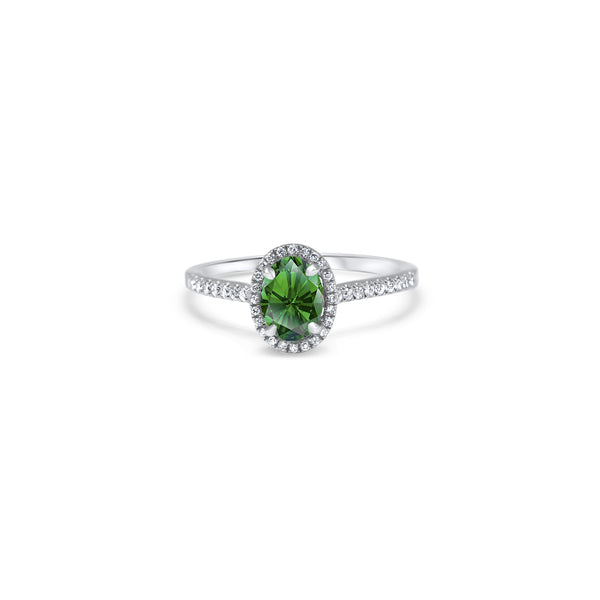 The Green Temple of Saturn 0.75 carats - or blanc 18k