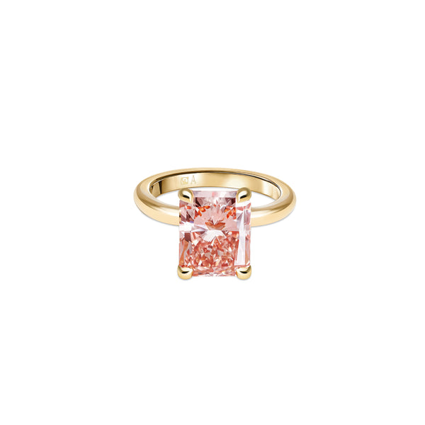 Little Dove - Pink Radiant 2.00 carats - or jaune 18k