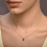 Halskette The Little Tear of Joy Amethyst 0.50 Karat - Gelbgold 18 K