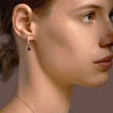 Boucles d'oreilles The Little Tear of Joy Ruby - or rouge 18k