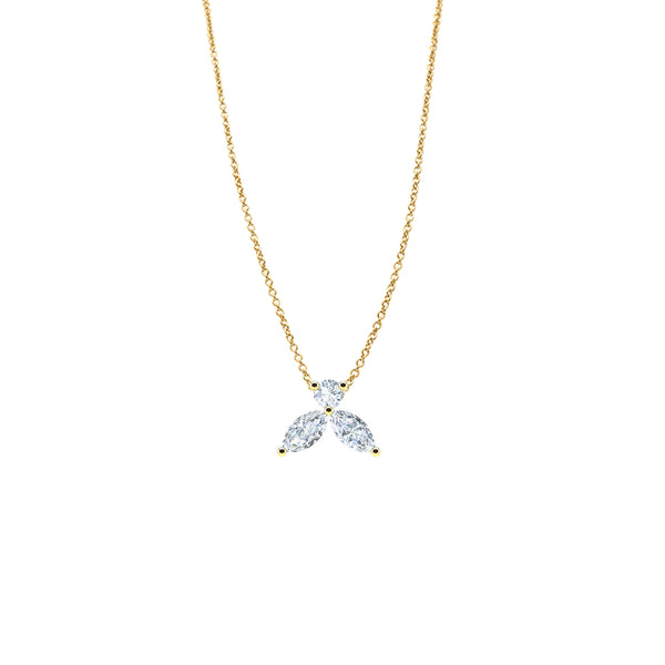 Halskette The Little Bee M – Gelbgold 18 K