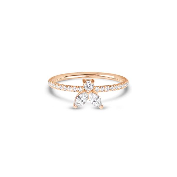 The Fancy Little Bee  0.39 carats - or rouge 18k