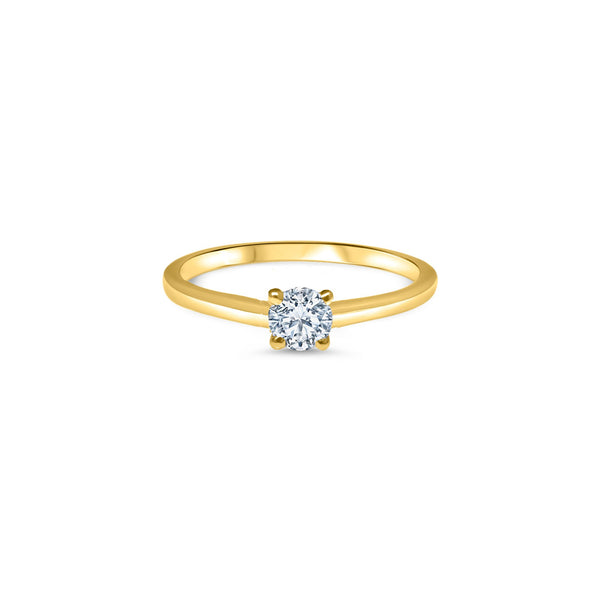 The V-Shape M 0.30 carats - Yellow Gold 18k