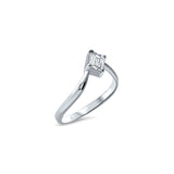 The Little Ice Skating Girl 0.65 carats - White Gold 18k
