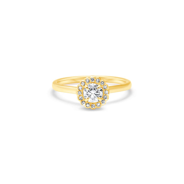 The Light Flowering Lady 0.40 carats - Yellow Gold 18k