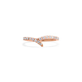 The Infinity Frozen Branch - Red Gold 18k