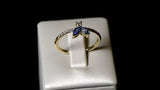 The Fancy Little Bee Saphir bleu 0.20 carats - White Gold 18k