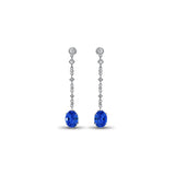 Earrings Blue Lagoon Sapphire - White Gold 18k