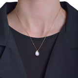 Collier Waterdrops - or rouge 18k