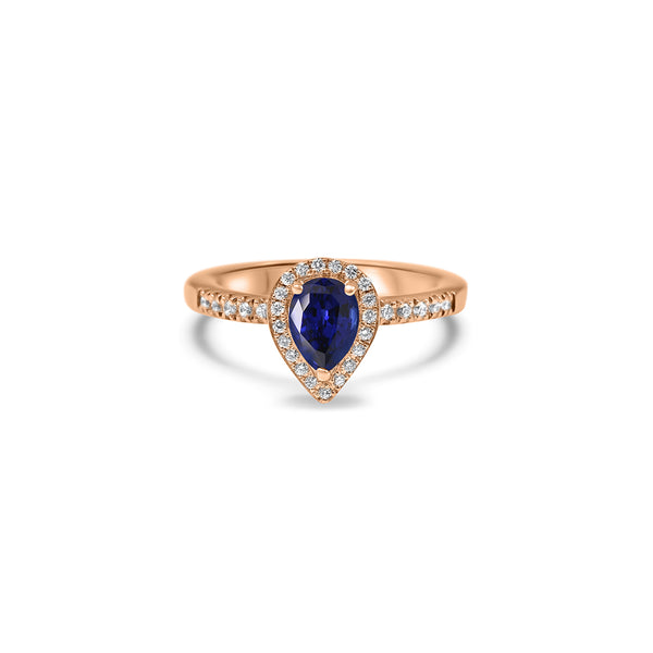 The Blue Joy 0.50 carats - Red Gold 18k